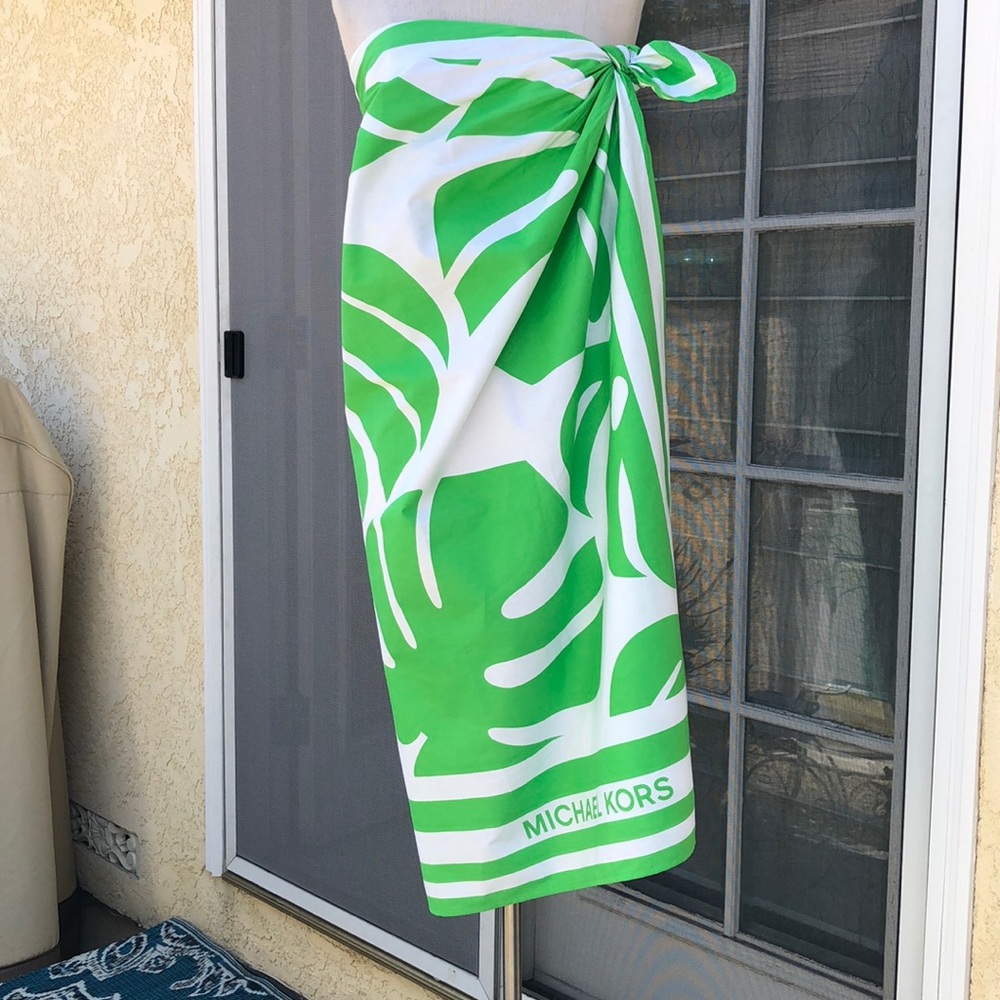 Michael Kors Green and White Dress